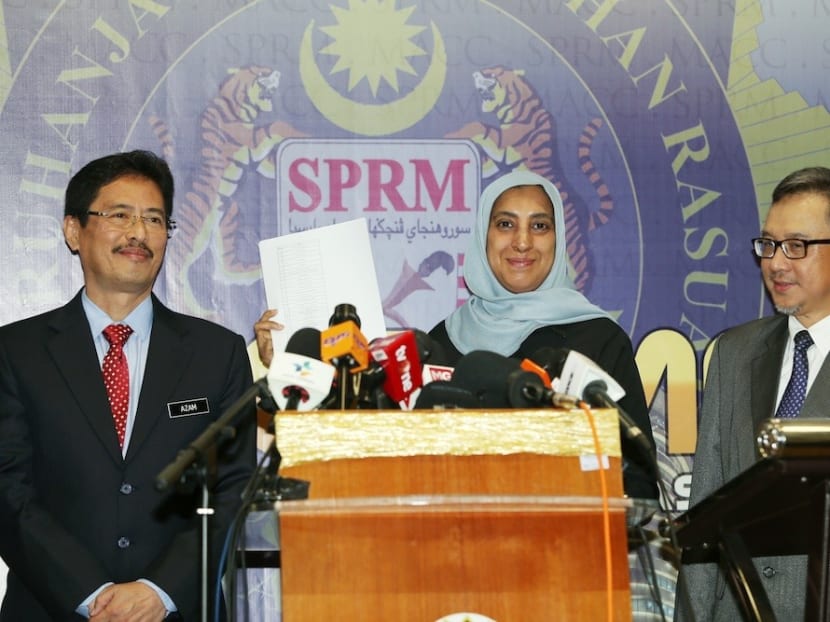MACC chief commissioner Latheefa Koya addresses a press conference at MACC headquarters in Putrajaya June 21, 2019. MACC chief commissioner Latheefa Koya addresses a press conference at MACC headquarters in Putrajaya June 21, 2019.