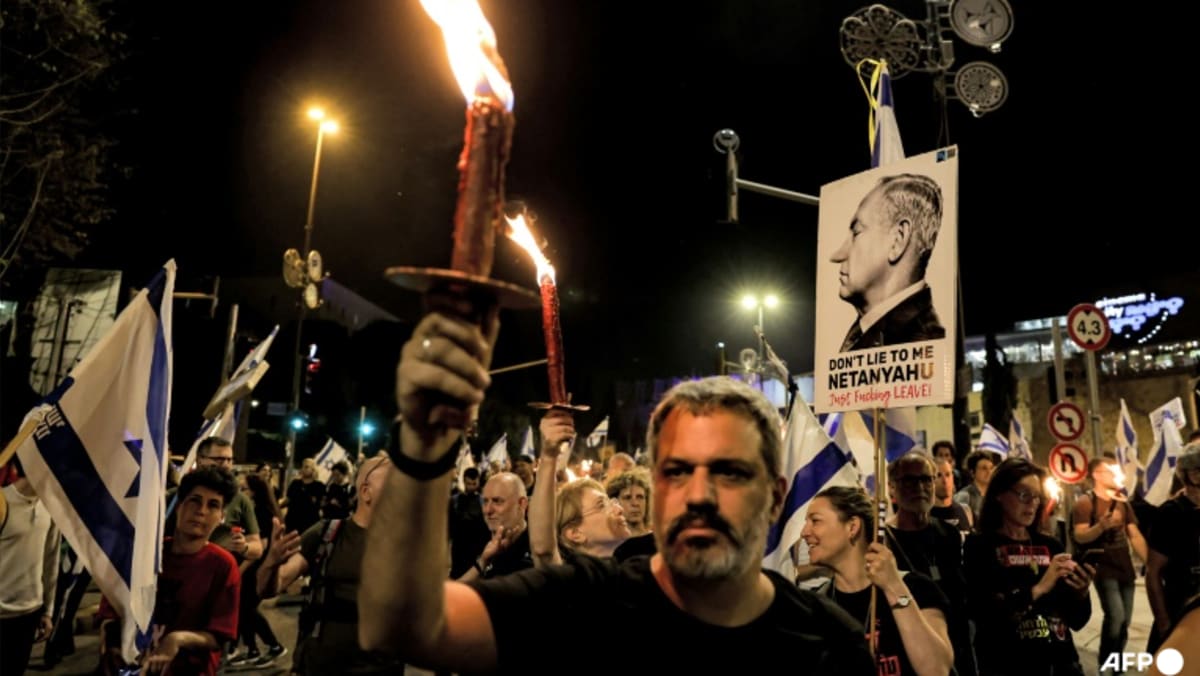 Protests against Israeli Prime Minister Netanyahu for fourth night