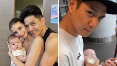 M’sian Celeb Hero Tai's Wife Criticised For Playing With Mobile Phone And Not Helping Hubby Feed Baby