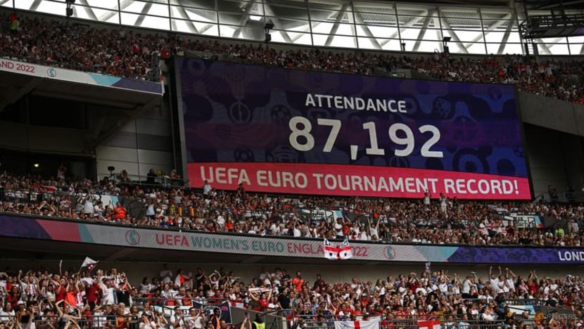 Record crowd watches women's Euro 2022 final at Wembley Record crowd watches women's Euro 2022 final at Wembley