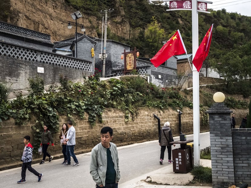Liangjiahe, where Chinese President Xi Jinping spent a formative period of his youth during the Cultural Revolution, has been converted into a tourist attraction that attempts to show how the village helped forge his strongman style. Photo: The New York Times