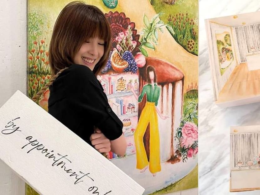 The artist who illustrates Jeanette Aw's packaging for her new patisserie is also her makeup artist The artist who illustrates Jeanette Aw's packaging for her new patisserie is also her makeup artist