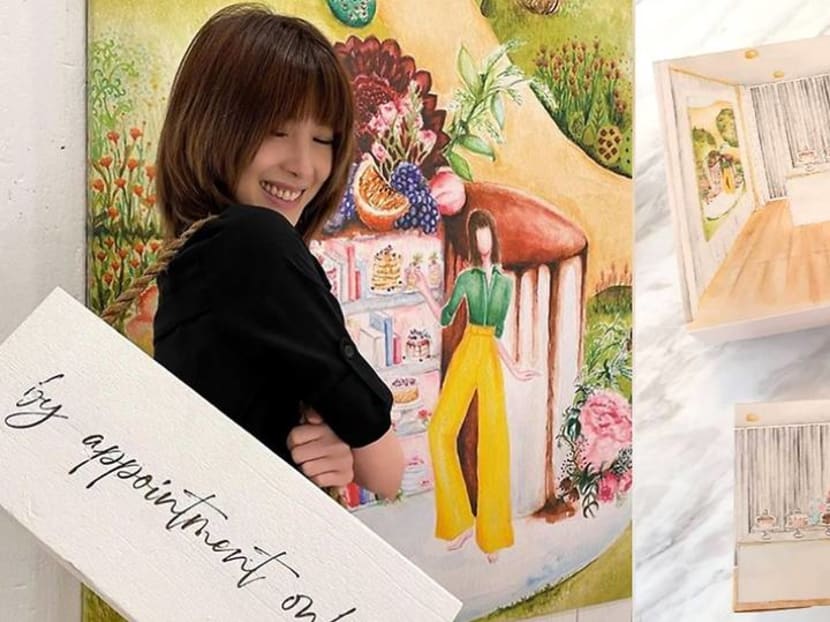The artist who illustrates Jeanette Aw's packaging for her new patisserie is also her makeup artist