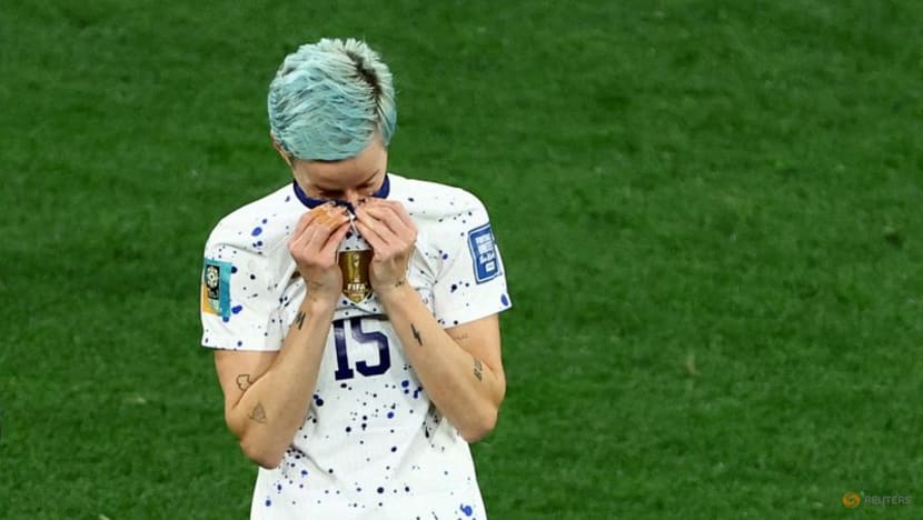 Megan Rapinoe's World Cup career comes to tearful end