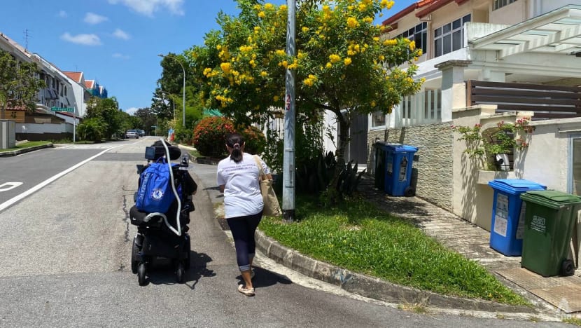 Uneven terrain, obstructed paths: This is how wheelchair users navigate public pavements in Singapore Uneven terrain, obstructed paths: This is how wheelchair users navigate public pavements in Singapore