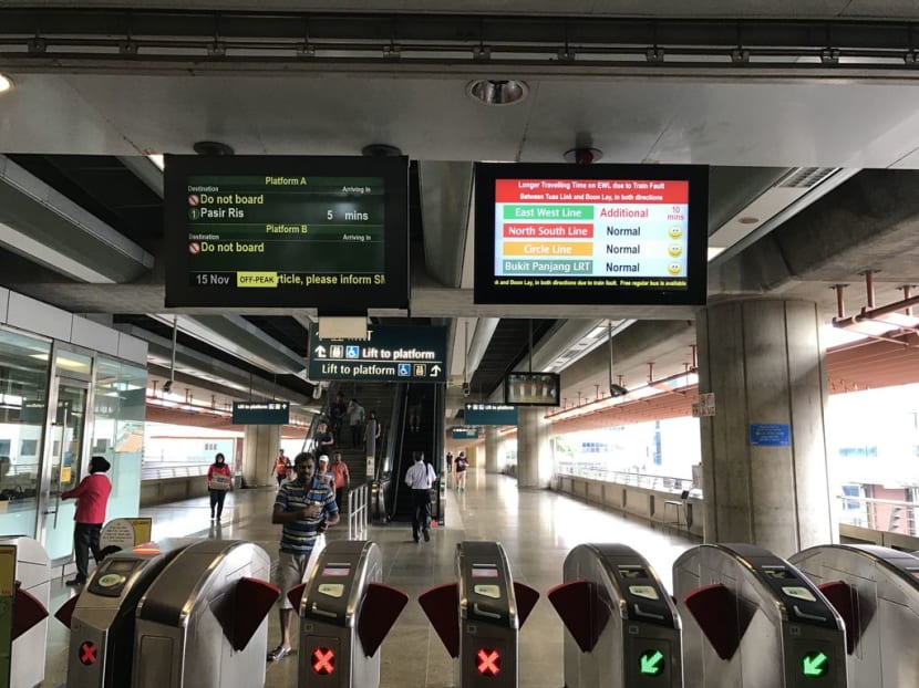 Twenty-five people have been injured after a collision between two trains at Joo Koon MRT station on Wednesday morning (Nov 15). Photo: Low Youjin/TODAY