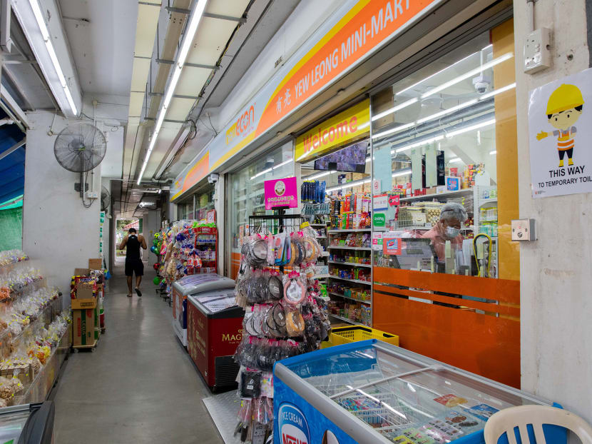 New Econ Mini supermarket at Bukit Batok Street 21 on April 13, 2021.