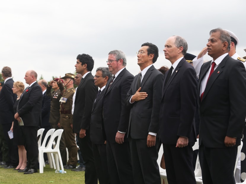 Japanese envoy joins officials at ceremony marking Fall of Singapore Japanese envoy joins officials at ceremony marking Fall of Singapore