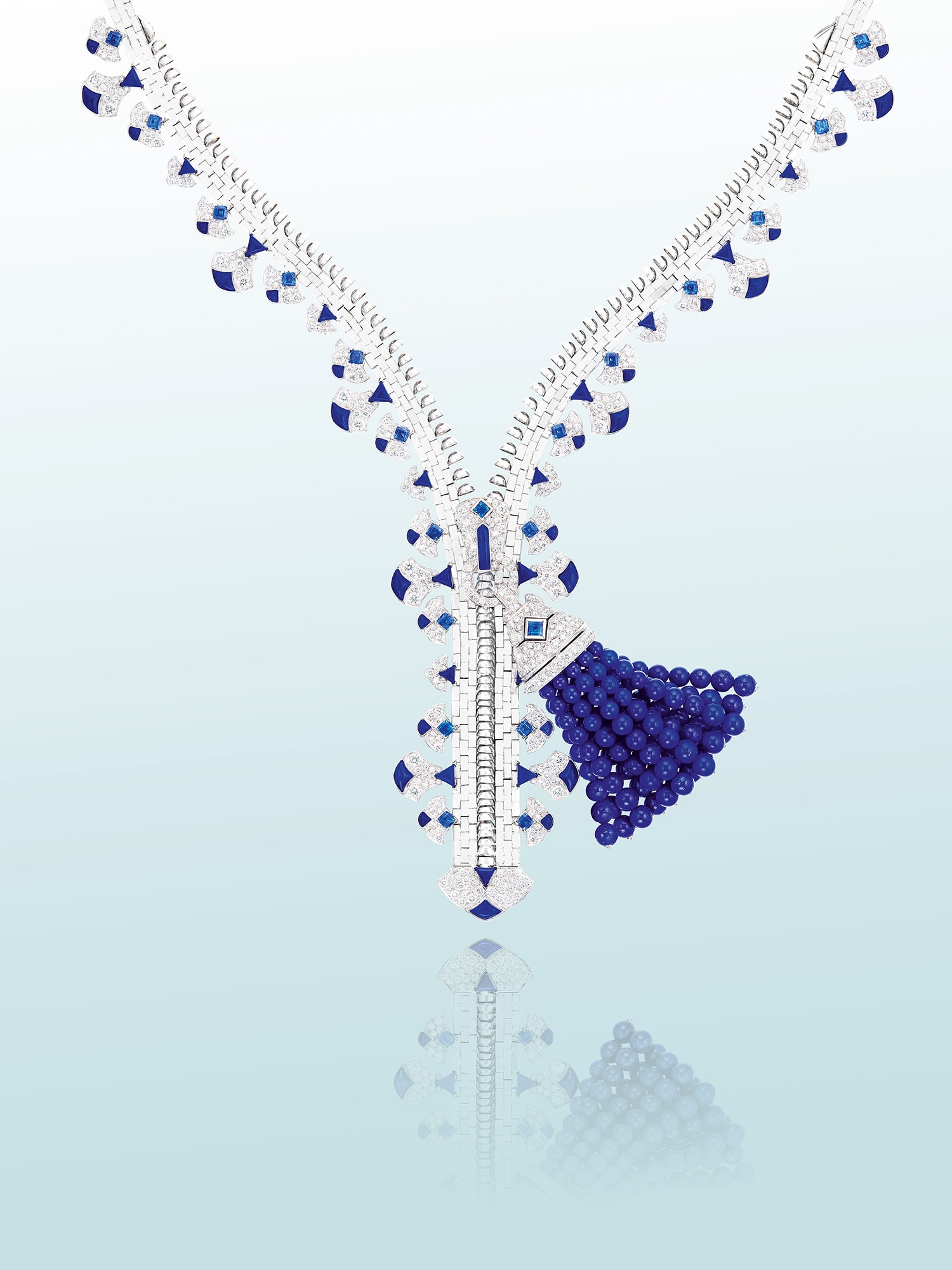 ADVERTISING: VAN CLEEF & ARPELS Zip Necklace 2015 Jewelry, Jewelry