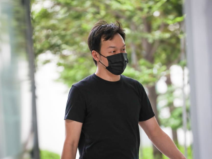 Clement Chia Tian Xiang (pictured) recorded himself punching his pet poodle and performing other acts of cruelty on it. Clement Chia Tian Xiang (pictured) recorded himself punching his pet poodle and performing other acts of cruelty on it.