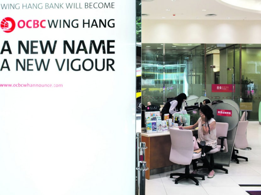 OCBC acquired Hong Kong’s Wing Hang Bank for S$6.23 billion last August and has bought stakes in the Bank of Ningbo and Avic Trust to enlarge its presence in China. Photo: Bloomberg