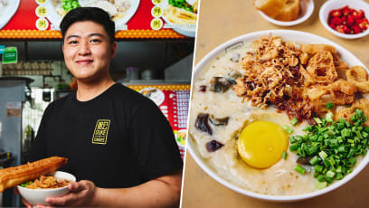 Culinary Grad Opens Porridge Stall Serving Triple Egg, Abalone Congee From $3.50 To $9