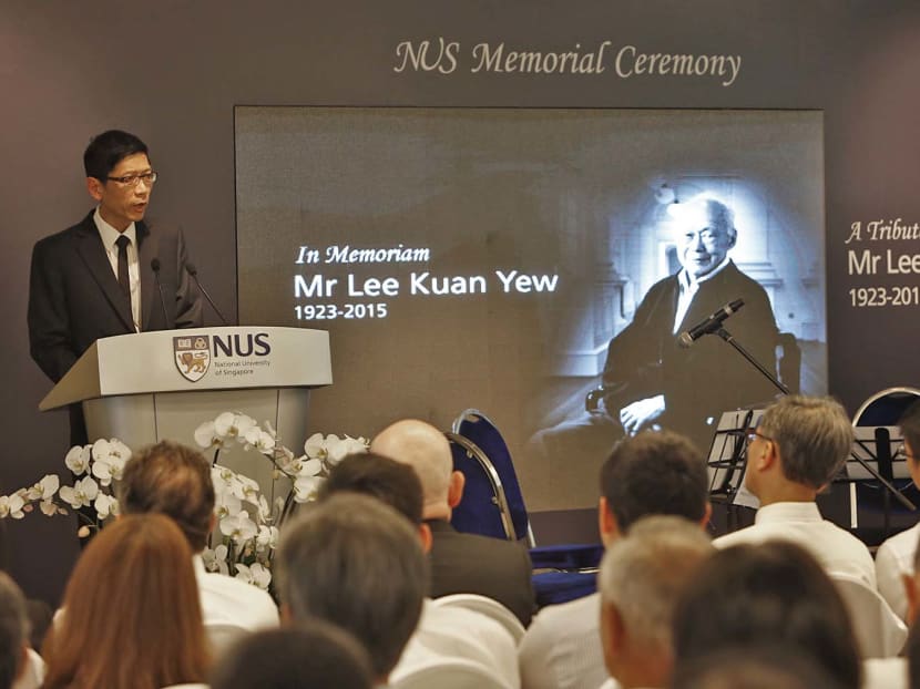 NUS holds memorial ceremony for Mr Lee Kuan Yew