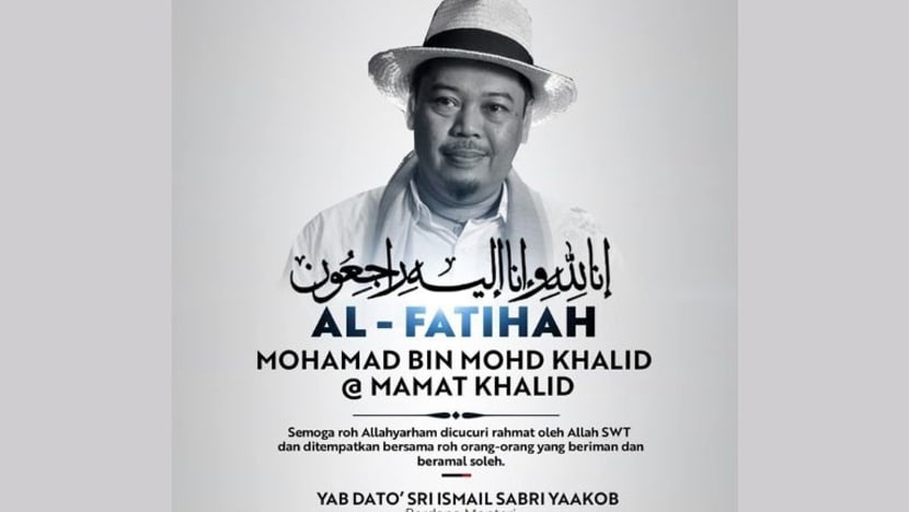 Dunia seni M'sia kehilangan sebutir bintang dengan pemergian Mamat Khalid: PM Ismail Sabri