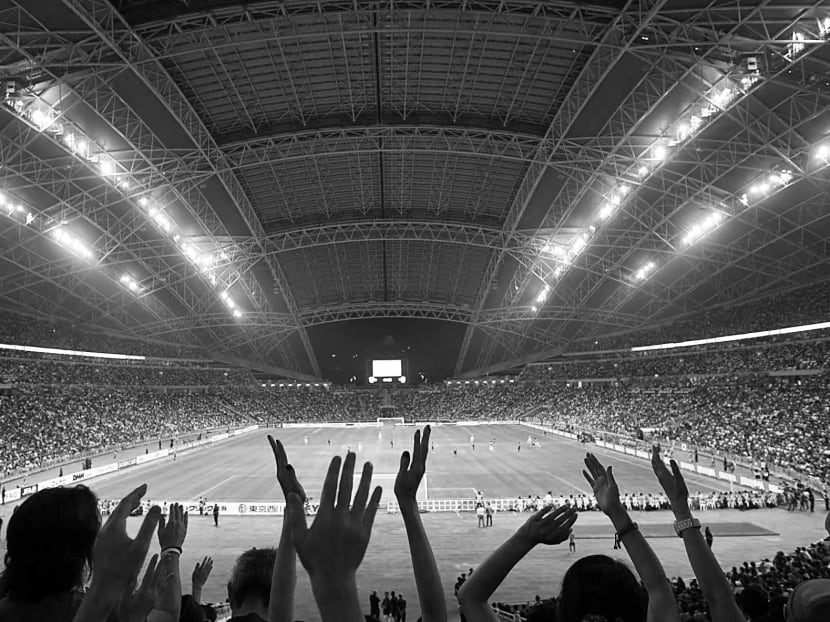 For the most part, the experience at the new stadium shone as it should during Tuesday night’s football friendly between Japan and Brazil. Photo: Wee Teck Hian