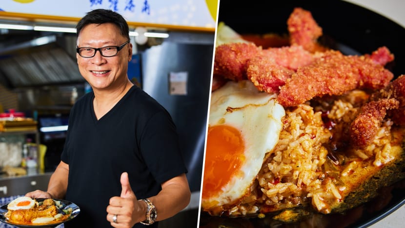 Satisfying, Sloppy Hainanese Curry Rice With Chicken Collagen Gravy & Mala Curry Sauce Satisfying, Sloppy Hainanese Curry Rice With Chicken Collagen Gravy & Mala Curry Sauce