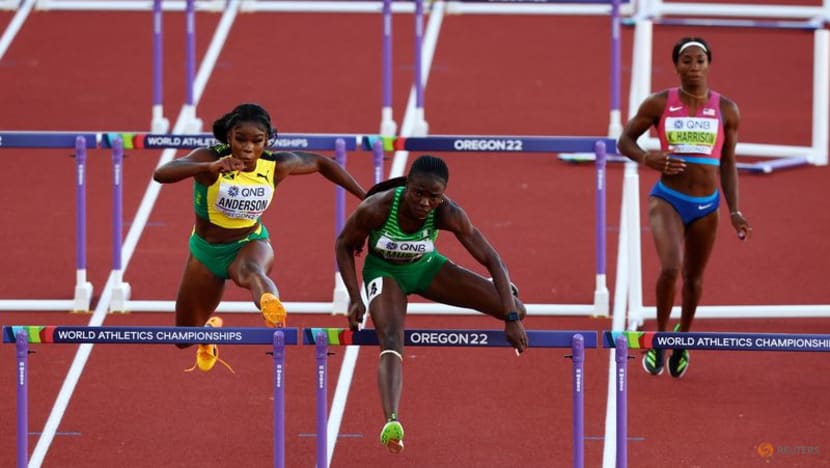 Nigeria's Amusan wins 100 metres hurdles gold Nigeria's Amusan wins 100 metres hurdles gold