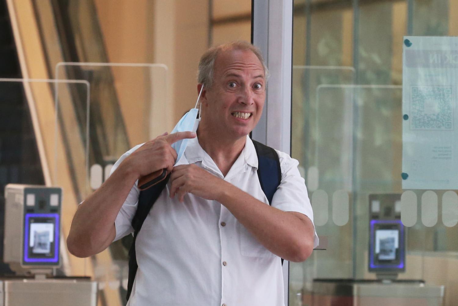 Philip Richard Mockridge leaving the State Courts on April 18, 2022. Philip Richard Mockridge leaving the State Courts on April 18, 2022.