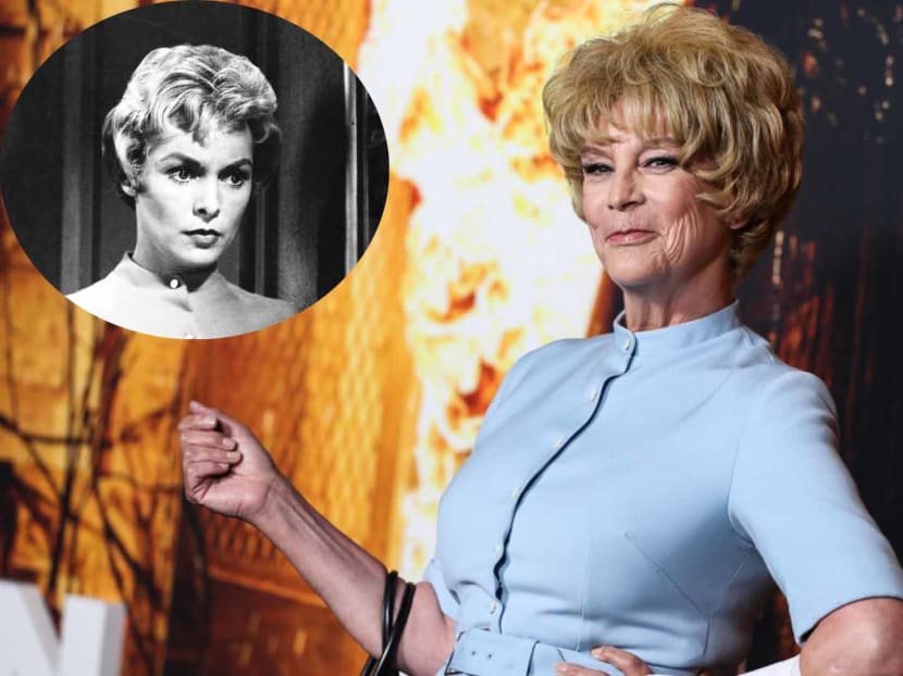 Jamie Lee Curtis paid tribute to her late mum, Janet Leigh, by dressing as her iconic 'Psycho' character at the 'Halloween Kills' premiere. Jamie Lee Curtis paid tribute to her late mum, Janet Leigh, by dressing as her iconic 'Psycho' character at the 'Halloween Kills' premiere.