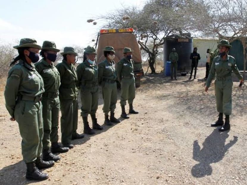 Kenyan all-female conservation ranger unit patrols amid COVID-19 Kenyan all-female conservation ranger unit patrols amid COVID-19