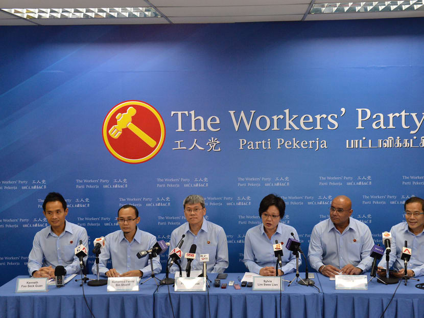 The Workers' Party unveiled its second last batch of candidates at a press conference yesterday (Aug 30). Photo: Robin Choo