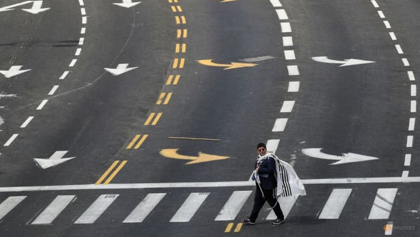 A bird's eye view of Israel's deserted streets on Yom Kippur A bird's eye view of Israel's deserted streets on Yom Kippur