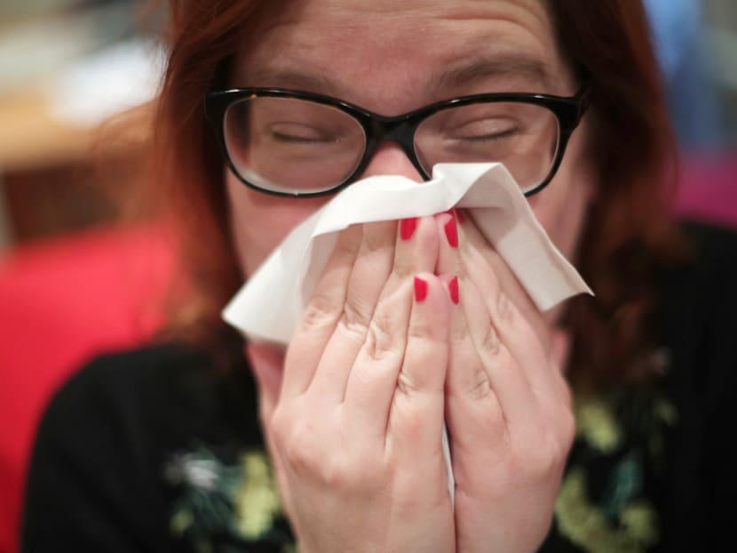 Only 42 per cent of people cover their mouth with an elbow or tissue when they cough or sneeze, said France's health ministry.