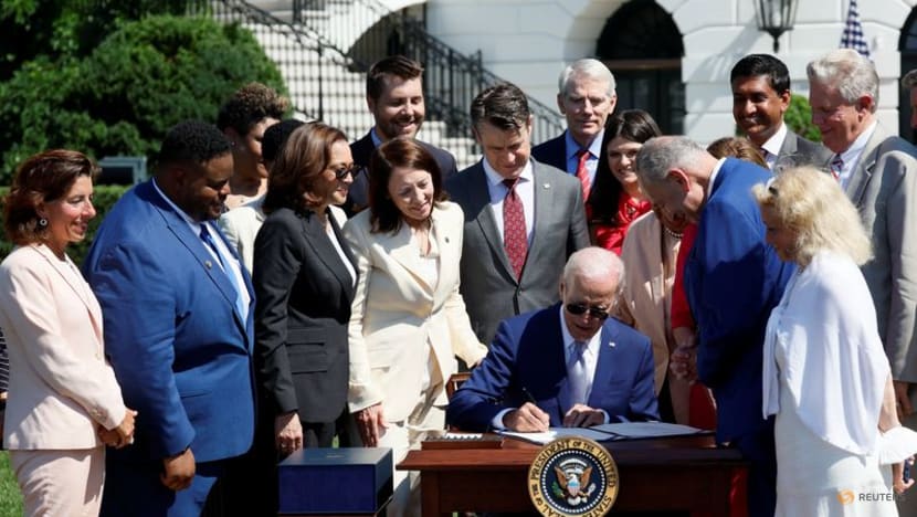 Biden signs Bill to boost US chips, compete with China Biden signs Bill to boost US chips, compete with China