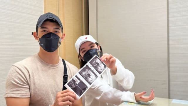 孕肚太大被疑怀上双胞胎　许维恩发文解释