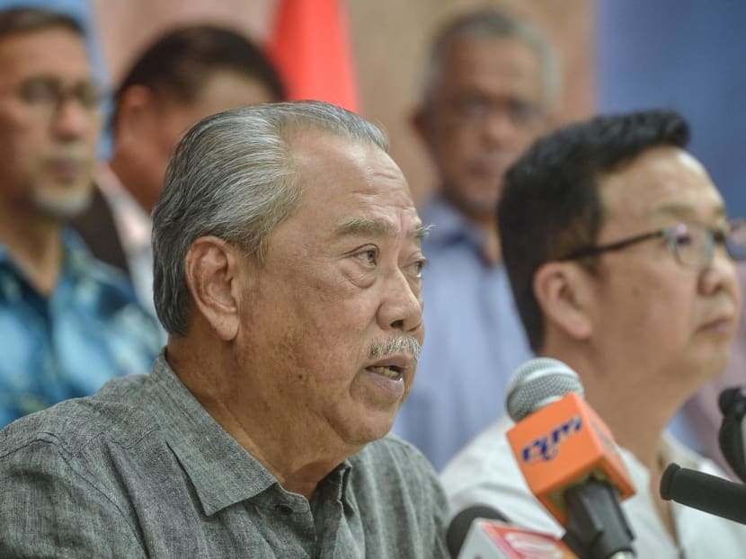Perikatan Nasional (The National Alliance) Chairman Muhyiddin Yassin attends a press conference at the party's headquarters in Kuala Lumpur, on Nov 24, 2022.
Perikatan Nasional (The National Alliance) Chairman Muhyiddin Yassin attends a press conference at the party's headquarters in Kuala Lumpur, on Nov 24, 2022.