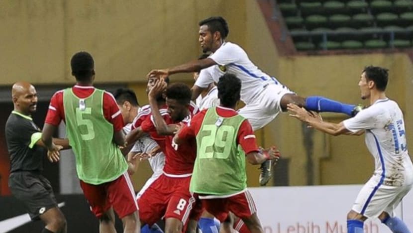 Perlawanan persahabatan dihentikan selepas pergaduhan antara pemain M'sia dan UAE
