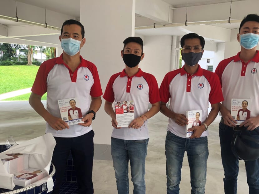 From left: Singapore People's Party Steve Chia, Williiamson Lee, Osman Sulaiman and Melvyn Chiu. From left: Singapore People's Party Steve Chia, Williiamson Lee, Osman Sulaiman and Melvyn Chiu.