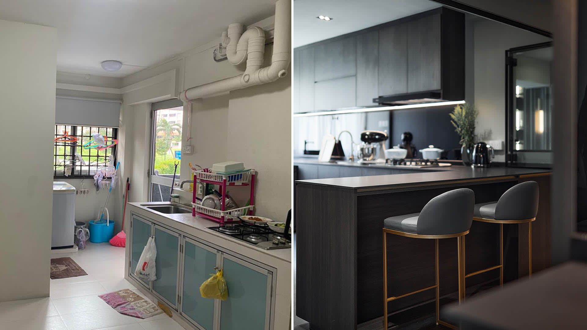 Before & After A Bishan HDB Maisonette’s $170k Renovation That Turned It Into A Bold Modern Luxe Home
