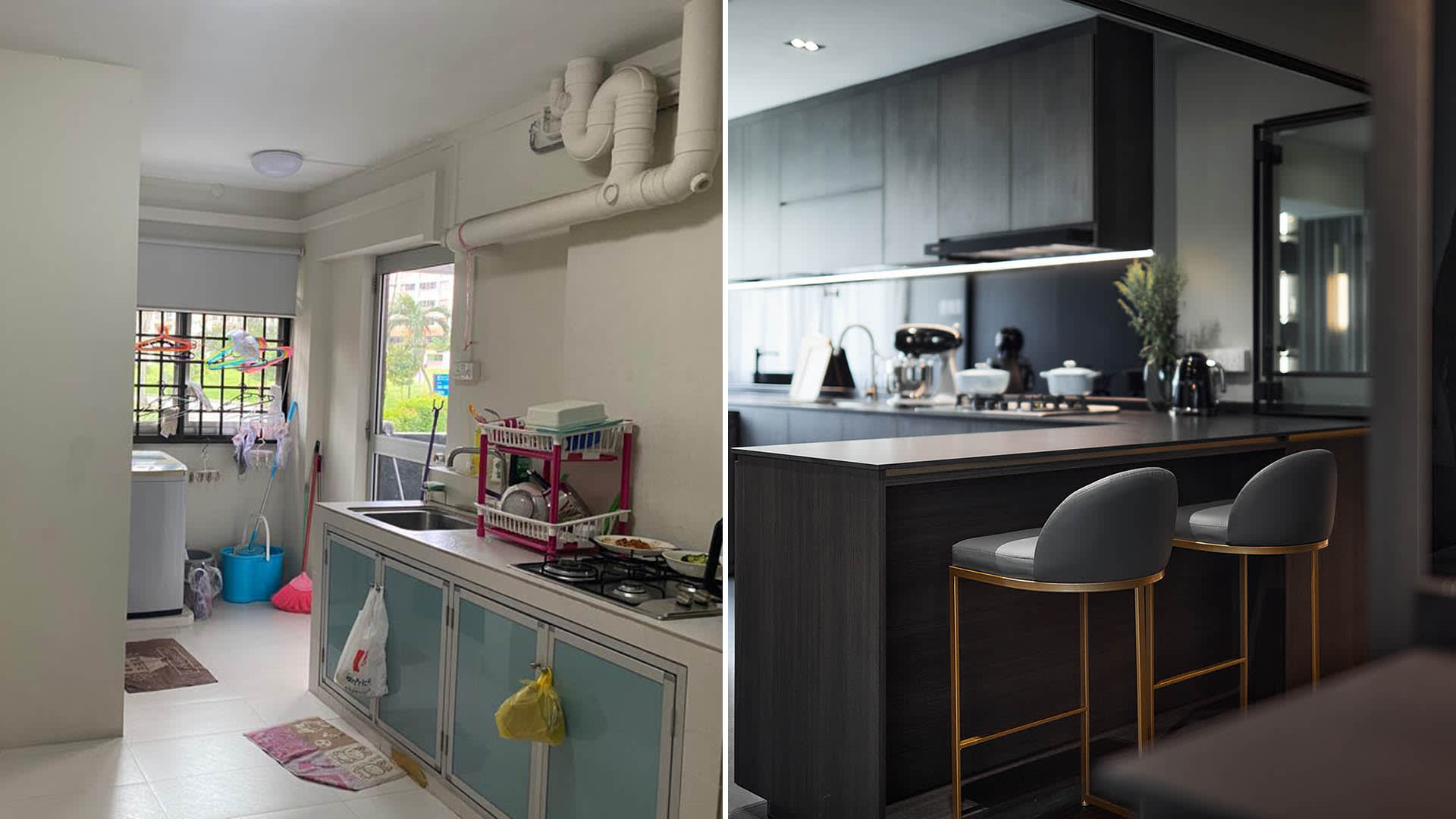 Before & After A Bishan HDB Maisonette’s $170k Renovation That Turned It Into A Bold Modern Luxe Home Before & After A Bishan HDB Maisonette’s $170k Renovation That Turned It Into A Bold Modern Luxe Home