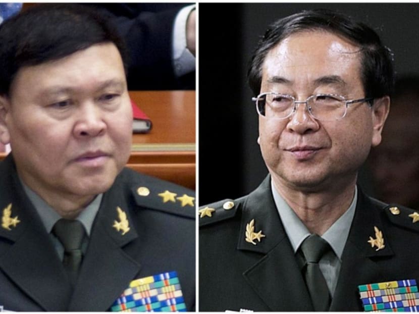 Neither General Zhang Yang (left) nor General Fang Fenghui was among the 303 delegates to the upcoming Communist Party congress. Photo: South China Morning Post