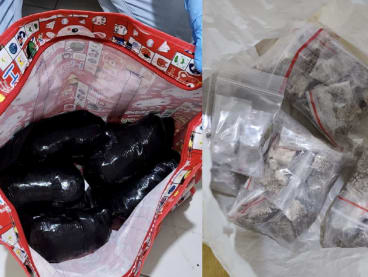 The amount of heroin confiscated could feed the addiction of about 3,200 drug abusers for a week, said CNB's director of the intelligence division Aaron Tang.