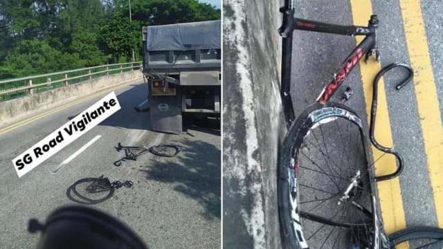 14岁脚踏车骑士命丧滨海东车祸  37岁卡车司机被捕