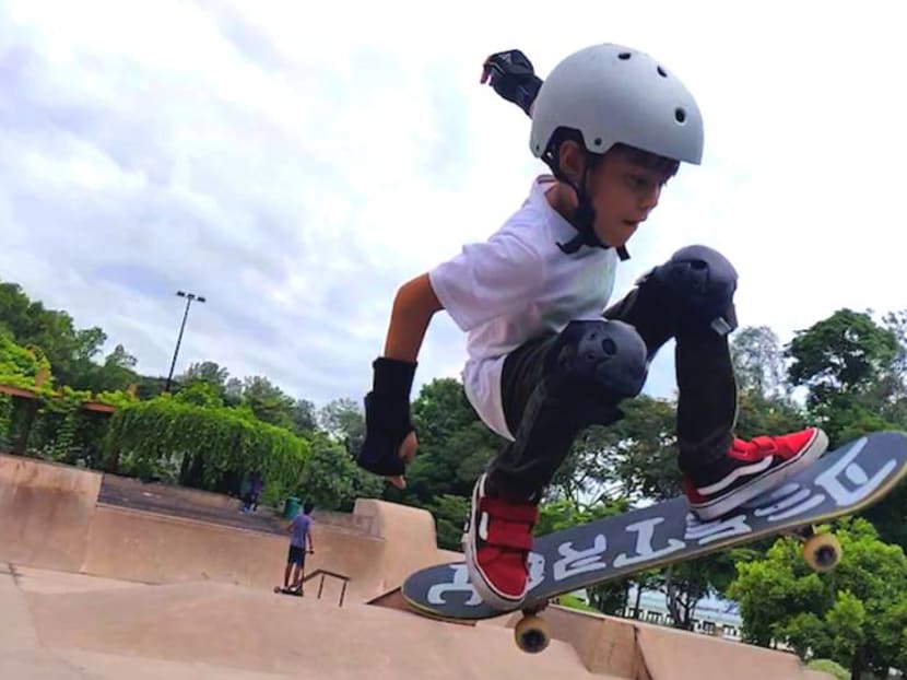 Skater kids as young as five 'do tricks and go down ramps' Skater kids as young as five 'do tricks and go down ramps'