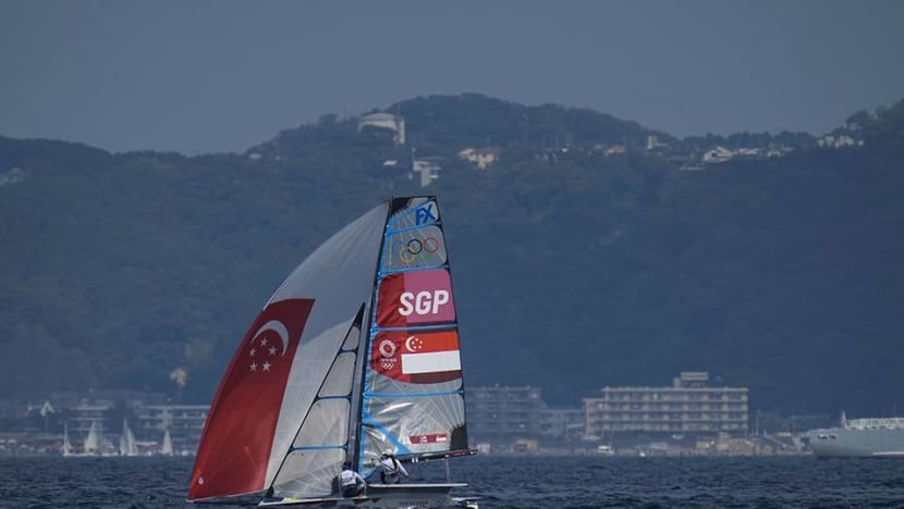 Tokyo Olympics medal race involving Singapore sailors postponed due to lack of wind Tokyo Olympics medal race involving Singapore sailors postponed due to lack of wind