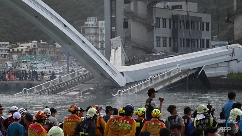 Five bodies found, fisherman still missing after Taiwan bridge collapse Five bodies found, fisherman still missing after Taiwan bridge collapse