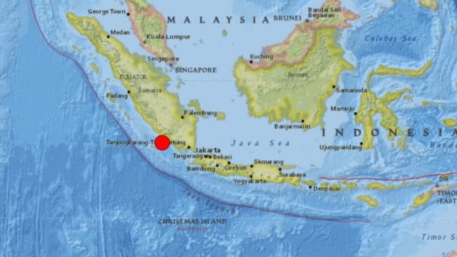 印尼苏门答腊西南部岸外发生6.5级地震