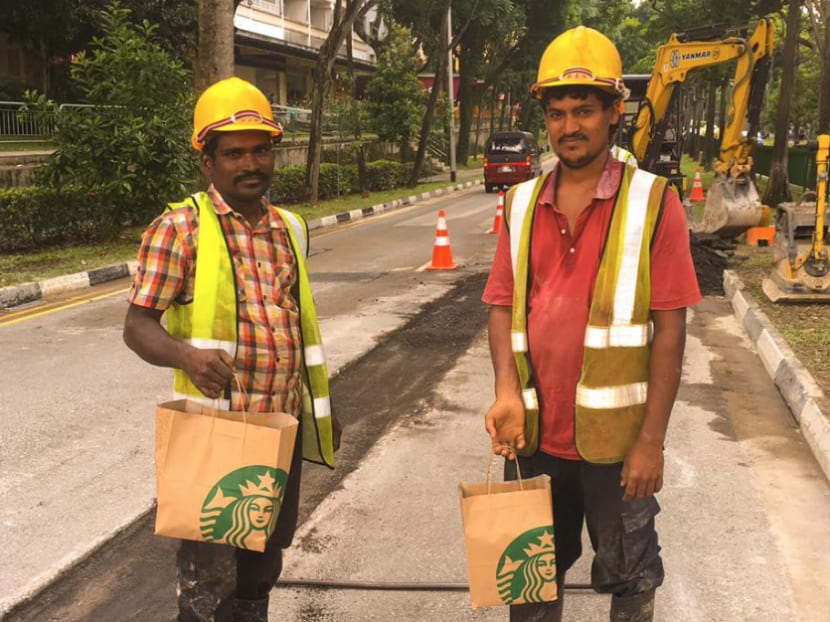 Starbucks customer sees unsold food being discarded, gives it to migrant workers instead