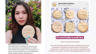 Michelle Wong Hopes To Help Others Manage Covid-19 Anxiety With Her Motivational Cookies