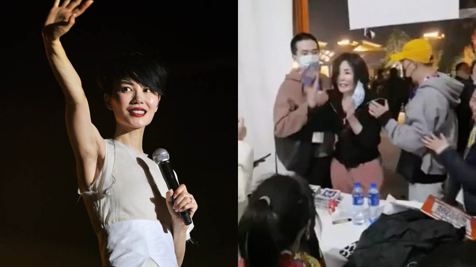 Faye Wong Danced So Hard At A Music Festival She Dropped Her Phone, And The Gifs Are Too Cute