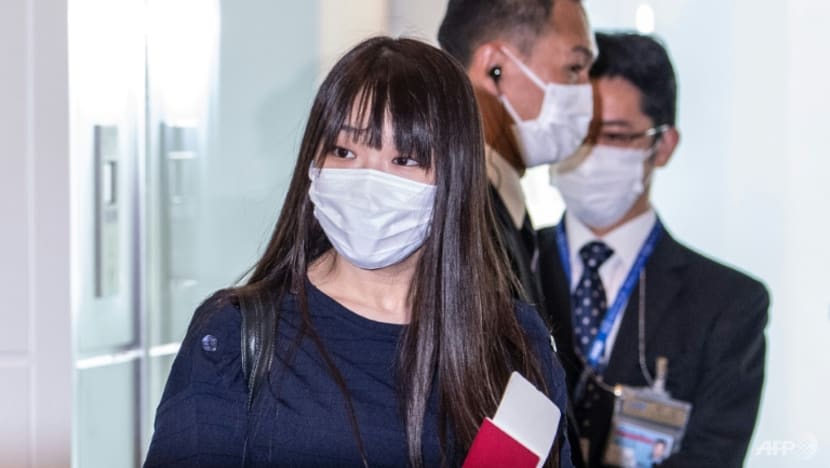 Japan's former princess Mako arrives in New York with husband