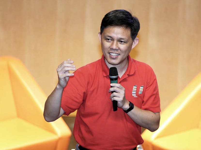 Mr Chan Chun Sing speaking at a dialogue in 2016.