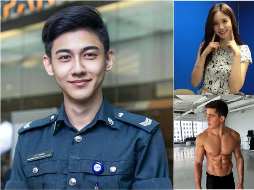 Images of airport security officer Lee Minwei (left), newscaster Jang Ye Won (right, top) and math lecturer Pietro Boselli went viral.