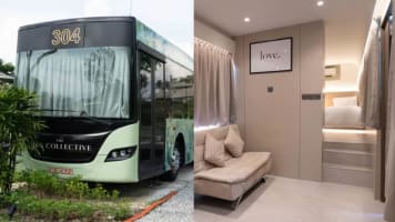Book A Staycation In Public Buses That’ve Been Repurposed Into Luxe Hotel Rooms With King-Sized Beds, Bathtubs & More