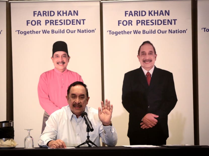 Presidential hopeful Farid Khan Kaim Khan. Mr Khan, whose race is indicated as “Pakistani” on his identity card, had to fend questions about his “Malayness” when he announced his intention to run for president. TODAY file photo