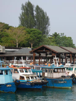 A photograph of Changi Point Jetty.